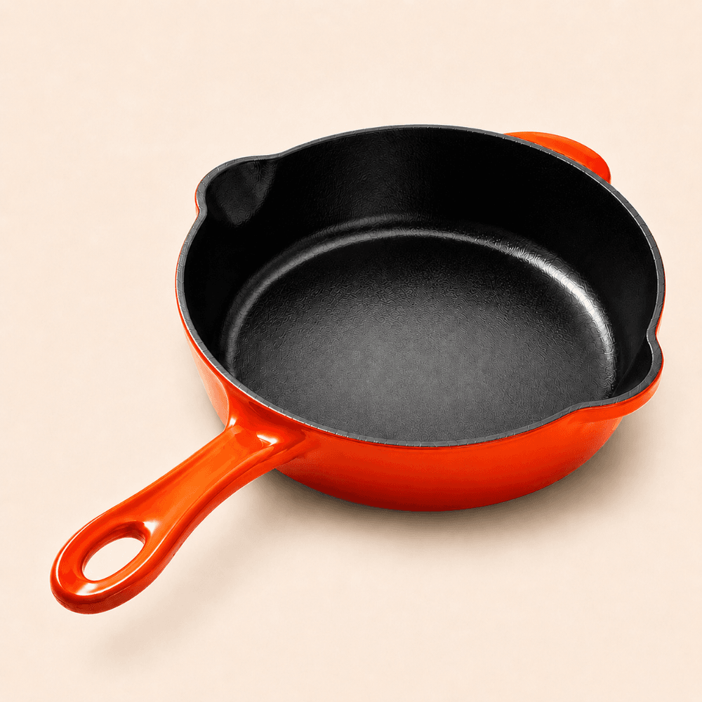 Livewell 100% Cast Iron Enamel Oval Skillet